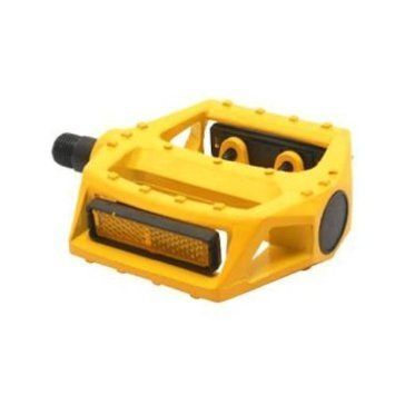 Strike3 One Piece Alloy Body Pedal - Yellow