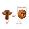 Brake Rotor Bolts, GUB G-510 2Pcs M5 * 12mm Water Bottle Cage Holder Bracket Screw Bolts(Gold), Wholesale Business view 3