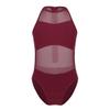 Agoky Little Big Girls Mesh Splice Dance Clothing Set Camisole Retro Gymnastics Leotard Unitard Biketard Ballet Dancewear Burgundy 3-4 Years view 1