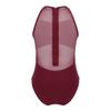 Agoky Little Big Girls Mesh Splice Dance Clothing Set Camisole Retro Gymnastics Leotard Unitard Biketard Ballet Dancewear Burgundy 3-4 Years view 2