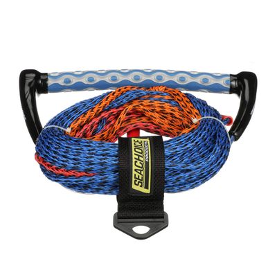 Seachoice 3-Section Water Ski or Wakeboard Rope, 75 Ft. Long, 13 In. Handle w/ Textured EVA Grip