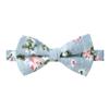 Spring Notion Men's Cotton Floral Print Bow Tie, 19-Light Blue view 1