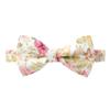 Spring Notion Men's Cotton Floral Print Bow Tie, 25-Peach view 1