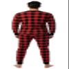At The Buzzer Mens Printed Thermal Set 95966, Buffalo Plaid Red Black, Medium view 2