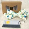 Spring Notion Men's Cotton Floral Print Bow Tie, 26-Blue view 3