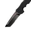 Cold Steel Recon 1 Series Tactical Folding Knife with Tri-Ad Lock and Pocket Clip - Made with Premium CPM-S35VN Steel, Tanto Half Serrated view 3