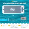 SOLSTICE Sol Fit Inflatable Stand-Up Paddleboard & Aquatic Fitness Mat with 7'10" Non-Slip Traction Pad - Floating Exercise Platform for Yoga, Pilates & Meditation, Includes Pump & Carry Bag view 3