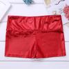 CHICTRY Kids Girls Metallic Shiny Stretch High Waisted Athletic Booty Dance Shorts Red 5-6 view 4