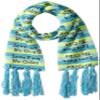 MUK LUKS Women's Traditional Tassel Scarf, Caribbean, OSFM view 1