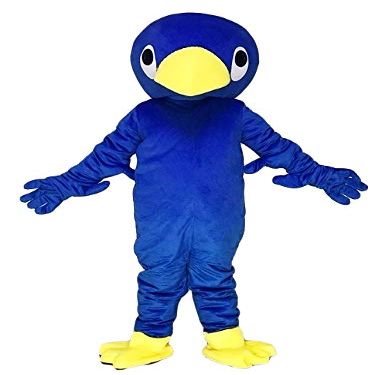 rushopn Blue Bird Mascot Costume for party or Commodity sales exhibition
