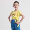 11521213 Girls Dance Practice Tied Kids Dance Top Dancewear Baiwu (S/C 120, Yellow) view 2