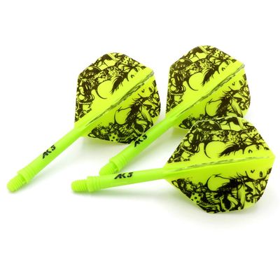 CUESOUL Integrated Dart Shaft and Flights Standard Shape,Set of 3 pcs Sexy Women Pattern(CSAK-53XMN)
