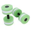 Dilwe Fitness Dumbbell, 1 Pair Foam Heavy Barbells Pool Barbell Aqua Exercises Equipment for Water Aerobics Bodybuilding Training Fitness Yoga(Green) view 2