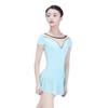 117141055 Girls Ballet Leotards Quality Mesh V Back Dance Leotards Baiwu (M 165, Light Blue) view 2