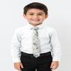 Spring Notion Boys' Cotton Floral Skinny Zipper Tie, Yellow Small view 3