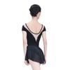 117141055 Girls Ballet Leotards Quality Mesh V Back Dance Leotards Baiwu (M 165, Black) view 1