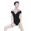 117141055 Girls Ballet Leotards Quality Mesh V Back Dance Leotards Baiwu (M 165, Black) view 2