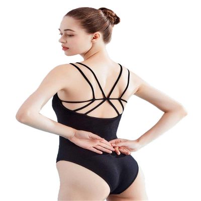 Daydance Black Women Ballet Leotards Ballerina Camisole Dance Bodysuit