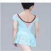 117141055 Girls Ballet Leotards Quality Mesh V Back Dance Leotards Baiwu (L 170, Light Blue) view 3