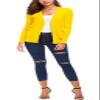 EXCHIC Women's Lightweight Long Sleeve Cardigan Sweaters Classic Button Open Front Knit Sweater with Pockets(Yellow, Small) view 2