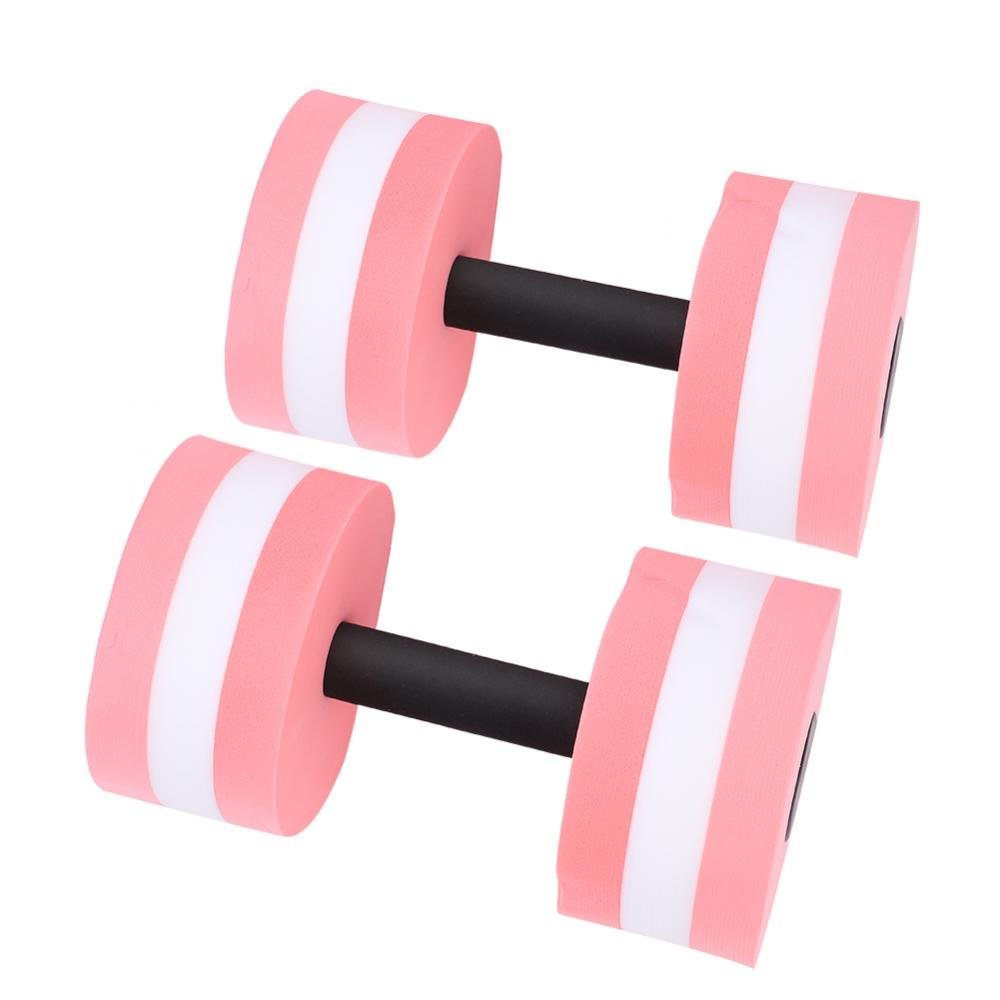 Dilwe Fitness Dumbbell, 1 Pair Foam Heavy Barbells Pool Barbell Aqua Exercises Equipment for Water Aerobics Bodybuilding Training Fitness Yoga()