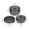Aluminum Alloy Camping Cookware, Mess Kit with Folding Pot & Pan for Outdoor Cooking, Camping, & Picnic view 4