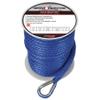 Extreme Max 3006.2705 BoatTector Solid Braid MFP Anchor Line with Thimble - 3/8" x 150', Blue view 1