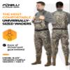Foxelli Chest Waders, Waterproof 4mm Neoprene Hunting & Fishing Waders for Men & Women with Boots view 2