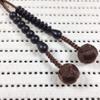 UMT Jodo Shu Buddhism juzu Ebony and Woven Balls Pure Land School nenju view 3