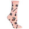 Hot Sox Womens Make Up Socks, Blush, 1 Pair, Womens Shoe 4-10 view 1