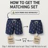 Stivali Father Son Matching Swim Trunks - Flamingo Modern Swimming Trunk Set with Elastic Waistband - Daddy Son Bathing Suits - 12 Months Old Boy view 3