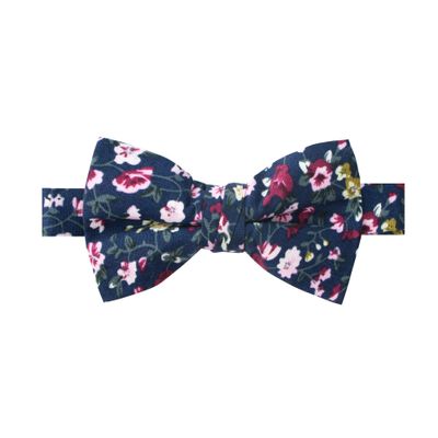 Spring Notion Boys' Cotton Floral Bow Tie 23-Navy L