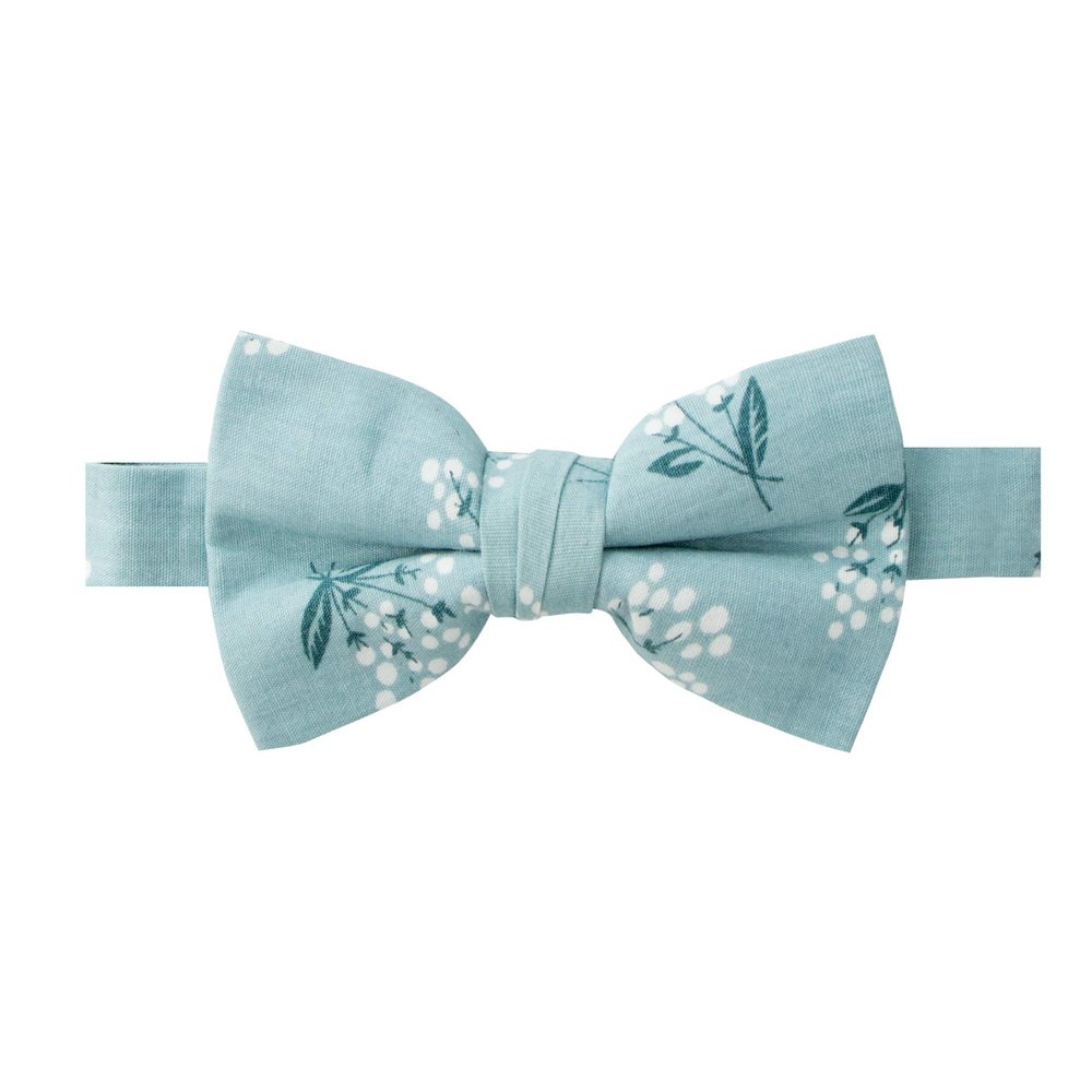 Spring Notion Boys' Cotton Floral Bow Tie 14-Blue M