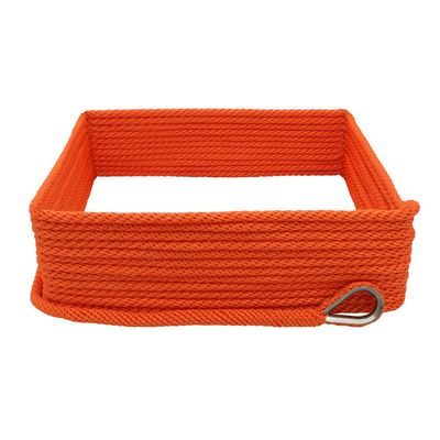 Extreme Max 3006.2672 BoatTector Solid Braid MFP Anchor Line with Thimble - 3/8" x 150', Neon Orange
