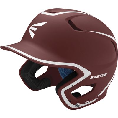 Easton | Z5 2.0 Batting Helmet | Baseball | Senior (7 1/8" - 7 1/2") | Matte Two-Tone Maroon/White