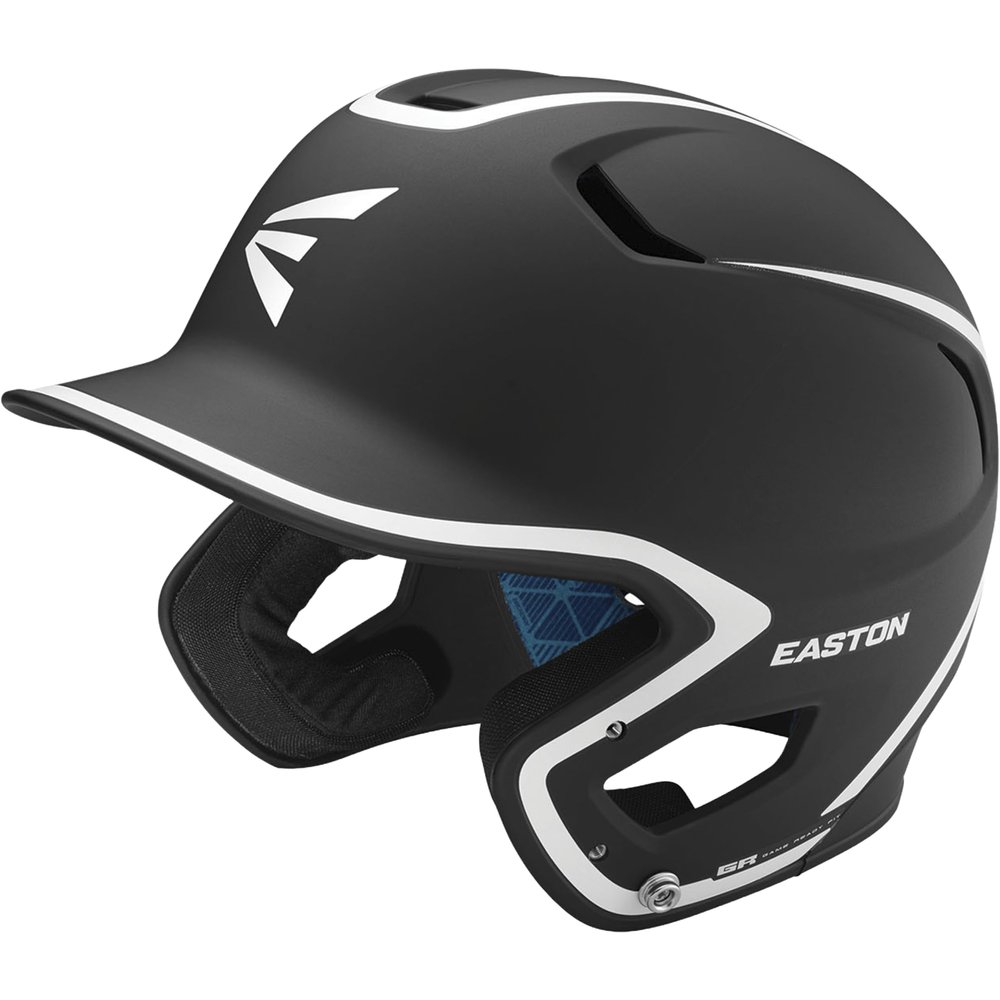 Easton | Z5 2.0 Batting Helmet | Baseball | Junior (6 1/2" - 7 1/8") | Matte Two-Tone Black/White