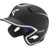 Easton | Z5 2.0 Batting Helmet | Baseball | Junior (6 1/2" - 7 1/8") | Matte Two-Tone Black/White view 1