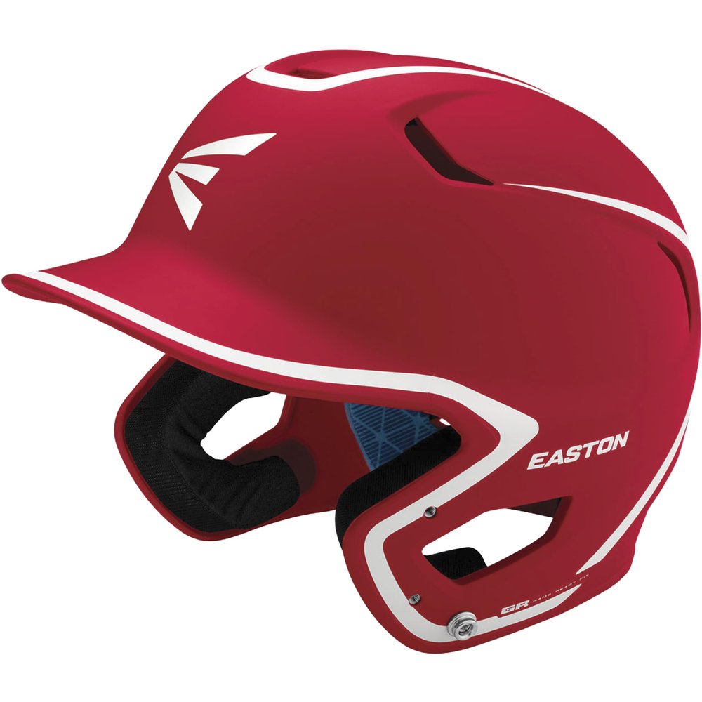 Easton | Z5 2.0 Batting Helmet | Baseball | Senior (7 1/8" - 7 1/2") | Matte Two-Tone Red/White