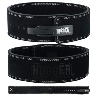 Gym Belt with Lever Buckle Weight Lifting Belt for Men and Women 4" wide Genuine Leather Powerlifting Belt for Gym, Training, Weightlifting, Bodybuilding Fitness and Workout