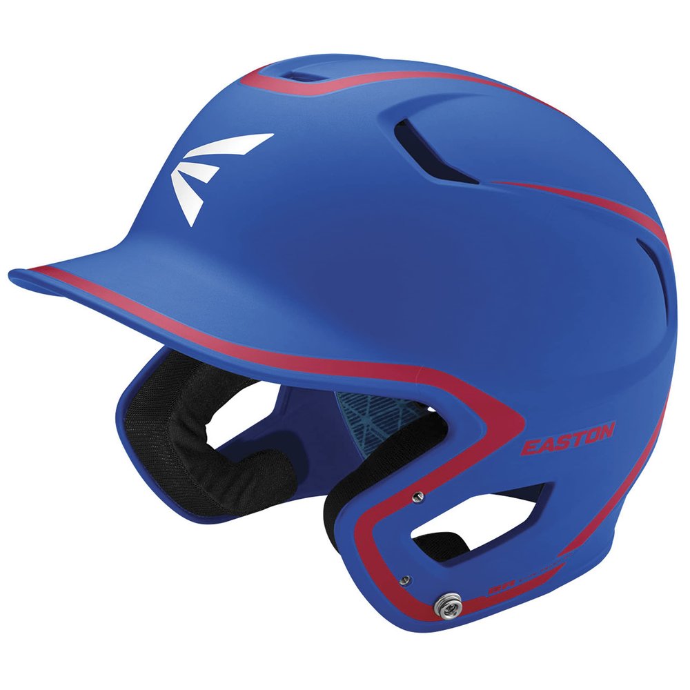 Easton | Z5 2.0 Batting Helmet | Baseball | Junior (6 1/2" - 7 1/8") | Matte Two-Tone Royal/Red