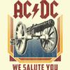 American Classics ACDC Heavy Metal Rock Band We Salute You Natural Adult T-Shirt - 3X-Large view 3
