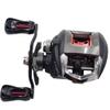 Diwa Baitcasting Fishing Reels Saltwater Freshwater Spincasting Reels Carbon Fiber Drag 18 LBS 12 + 1 Shielded Stainless Steel Ball Bearings Baitcasters Spool Sport Baitcast Reel (Right) view 4