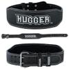 NEW Hugger Weightlifting Belt Buckle 4" Fitness Exercise Training Back Support (Black, XLarge) view 1