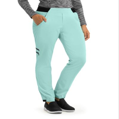 Grey's Anatomy Impact GIP504 Elastic Waist Pant Surf Aqua XS