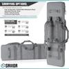 Savior Equipment Urban Warfare Tactical Double Long Gun Bag Case Backpack w/Pistol Handgun Case,46 Inch SW Gray view 4