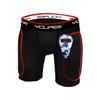 Youper Boys Youth Padded Sliding Shorts with Soft Protective Athletic Cup for Baseball, Football, Lacrosse (Black, X-Small) view 1