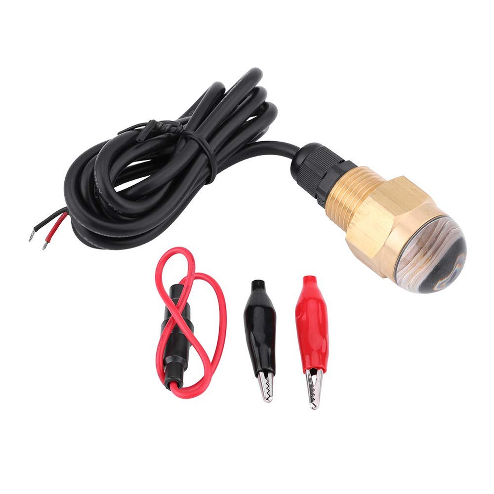Acouto boat plug underwater light 12V Copper Blue Underwater Light Lamp For Marine Boat Yacht