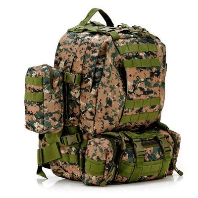 Arc-Defense Outdoor Tactical Bug Out Backpack Military Waterproof Camouflage Hunting Mountain Hiking Camping Bag (Digital Woodland)