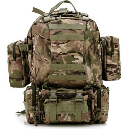 Arc-Defense Outdoor Tactical Bug Out Backpack Military Waterproof Camouflage Hunting Mountain Hiking Camping Bag (CP)