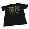 50th Birthday Gift Shirt for Men - Vintage Original Parts 1976 Retro Birthday - 001 - F/Brown-Sm view 4